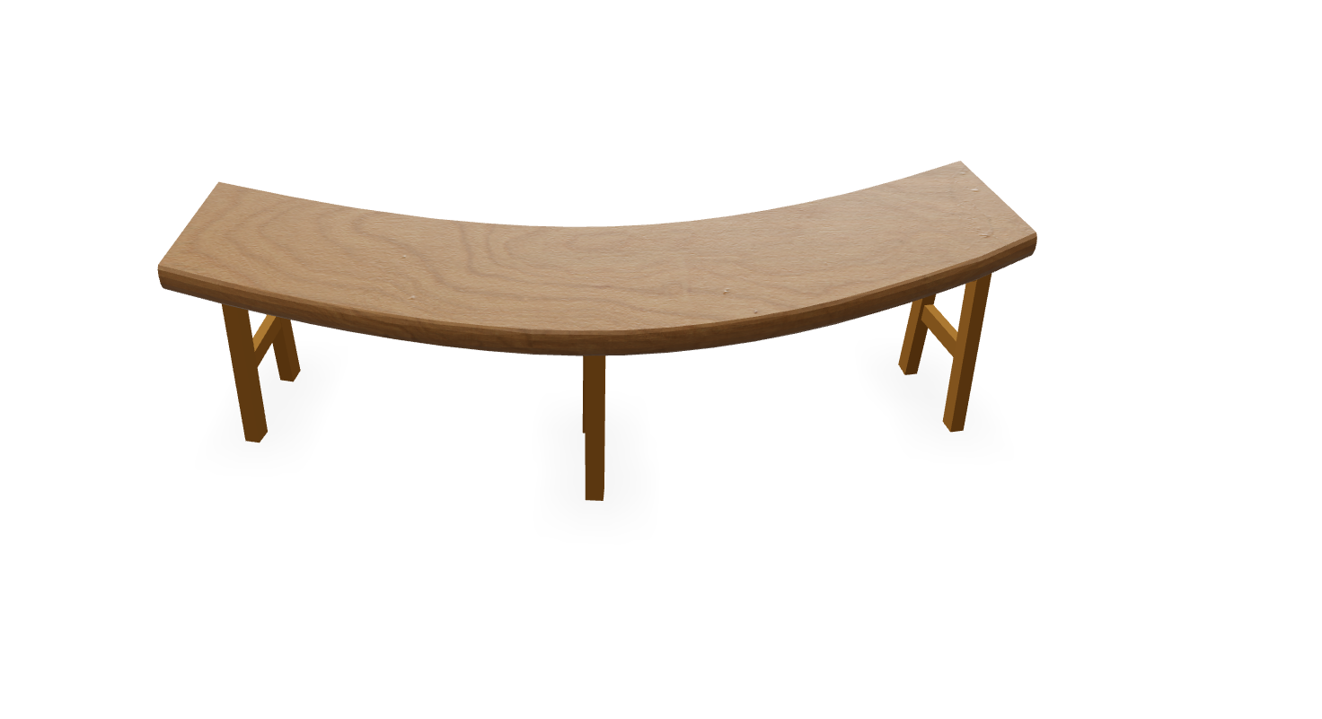 Asymmetrical Harmony Bench